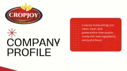 Company Profile Design for Food Company in Madhya Pradesh Cropjoy Foods