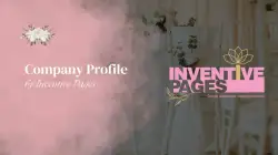 Company Profile Design for Event Management company in ahmedabad Inventive Pages