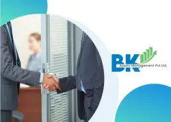 Company Profile Design for management company in haryana Bk Management