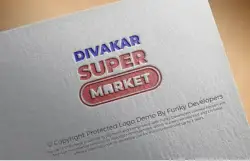 Logo Design for Retail Grocery / Supermarket Business Divakar Super Market
